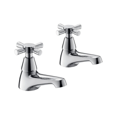 Deva Milan Traditional Bath Taps Pair - Chrome