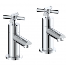 Deva Motif Traditional Bath Taps Pair - Chrome