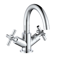 Deva Motif Mono Basin Mixer Tap with Press Top Waste - Chrome