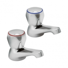 Deva Profile Basin Taps Pair - Chrome