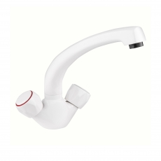 Deva Profile Mono Kitchen Sink Mixer Tap White
