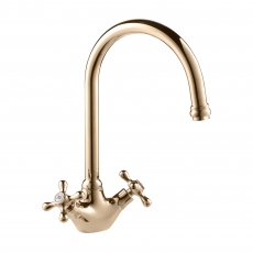 Deva Venetian Mono Kitchen Sink Mixer Tap Gold