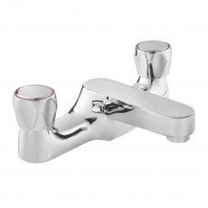Deva Vitality Round Deck Mounted Bath Filler Tap - Chrome
