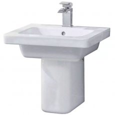 Duchy Ivy Basin and Semi Pedestal 650mm Wide 1 Tap Hole