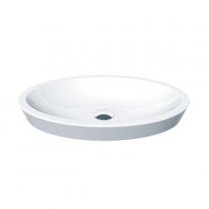 Duchy Ivy Oval Counter-Top Basin 580mm Wide 0 Tap Hole