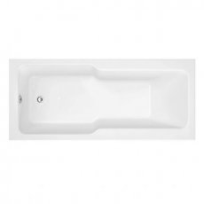 Duchy Newham Quartz Straight Single Ended Shower Bath 1700mm x 750mm - Acrylic