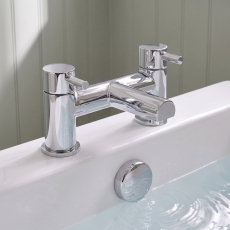 Duchy Penrose Chrome Pillar Mounted Bath Filler Tap