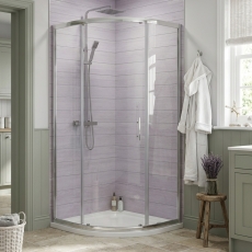 Duchy Pentire 6mm 1-Door Quadrant Shower Enclosure (inc Tray)