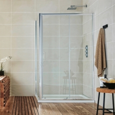 Duchy Spring2 Sliding Shower Door 1700mm Wide - 6mm Glass
