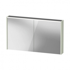 Duravit D-Code LED 2-Door Mirror Bathroom Cabinet 700mm H x 1200mm W - Matt White
