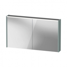 Duravit D-Code LED 2-Door Mirror Bathroom Cabinet 700mm H x 1200mm W - Gloss White