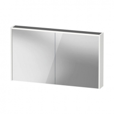 Duravit D-Code LED 2-Door Mirror Bathroom Cabinet 700mm H x 1200mm W - Pale Green