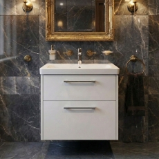 Duravit D-Code 650mm 2-Drawer Wall Hung Vanity Unit