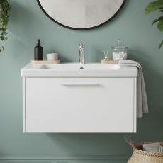 Duravit D-Code 800mm 1-Drawer Wall Hung Vanity Unit