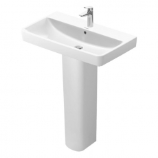 Duravit No.1 Basin and Full Pedestal 800mm Wide - 1 Tap Hole