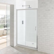 Eastbrook Vantage Sliding Shower Door 1100mm Wide - 6mm Glass