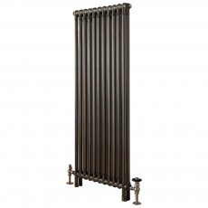 EcoRad Legacy Bare Metal Lacquer 2-Column Radiator 1800mm High x 519mm Wide 11 Sections