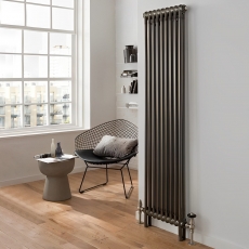 EcoRad Legacy Bare Metal Lacquer 3-Column Radiator 1800mm High x 339mm Wide 7 Sections