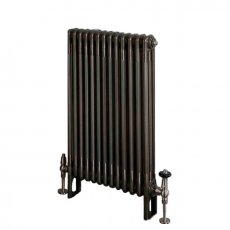 EcoRad Legacy Bare Metal Lacquer 3-Column Radiator 600mm High x 609mm Wide 13 Sections