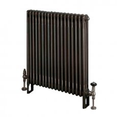 EcoRad Legacy Bare Metal Lacquer 3-Column Radiator 600mm High x 834mm Wide 18 Sections