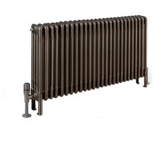 EcoRad Legacy Bare Metal Lacquer 4-Column Radiator 500mm High x 1194mm Wide 26 Sections