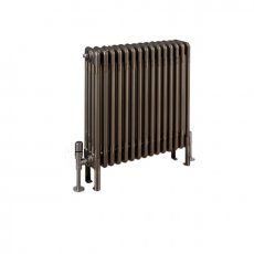 EcoRad Legacy Bare Metal Lacquer 4-Column Radiator 600mm High x 699mm Wide 15 Sections