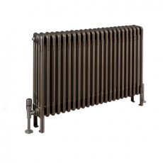 EcoRad Legacy Bare Metal Lacquer 4-Column Radiator 600mm High x 1059mm Wide 23 Sections