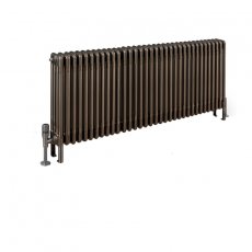 EcoRad Legacy Bare Metal Lacquer 4-Column Radiator 600mm High x 1554mm Wide 34 Sections