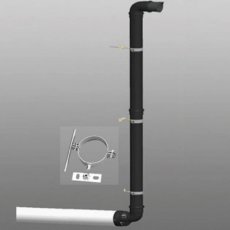 Firebird Plas-Fit Plume Wall Bracket (80mm Diameter)