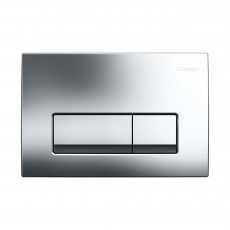 Geberit Delta50 Dual Flush Plate - Gloss Chrome