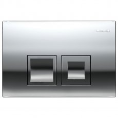 Geberit Delta35 Flush Plate for Dual Flush - Gloss Chrome Plated