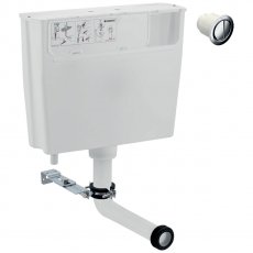 Geberit Low Height Furniture Concealed Cistern with Remote Flush Actuation 355mm High - Gloss Chrome