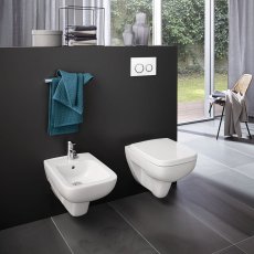 Geberit Omega20 Round Flush Plate for Dual Flush