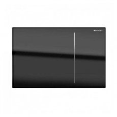 Geberit Omega 70 Dual Flush Plate for Furniture - Black Glass