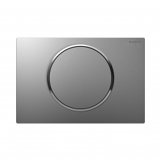 Geberit Sigma10 Single Flush Plate - Matt Chrome/Gloss Chrome