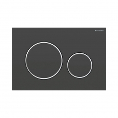 Geberit Sigma20 Dual Flush Plate - Matt Black