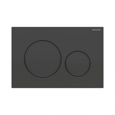 Geberit Sigma20 Dual Flush Plate - Matt Black/Black