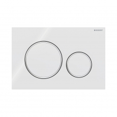 Geberit Sigma20 Dual Flush Plate White/Gloss Chrome