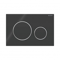 Geberit Sigma20 Dual Flush Plate Black/Gloss Chrome
