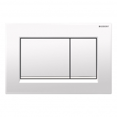 Geberit Sigma30 Dual Flush Plate - White / Matt White