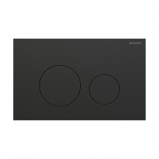 Geberit Sigma40 Round Dual Flush Plate - Brushed Black Chrome