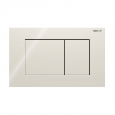 Geberit Sigma40 Square Dual Flush Plate - Sand Grey Glass