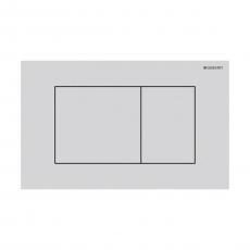 Geberit Sigma40 Square Dual Flush Plate - Matt White