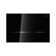 Geberit Sigma80 Touchless Sensor-controlled Operation Flush Plate for 120mm Concealed Cistern - Black Glass