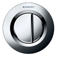 Geberit Type 01 Dual Flush Plate Button for 120mm and 150mm Concealed Cistern - Gloss Chrome