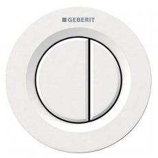 Geberit Type 01 Dual Flush Plate Button for 80mm Concealed Cistern - White