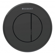 Geberit Type 10 Pneumatic Dual Flush Plate for Concealed Cistern - Matt Black