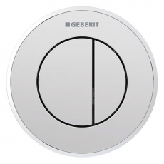 Geberit Type 10 Pneumatic Dual Flush Plate Button for 80mm Concealed Cistern - Matt / Gloss Chrome