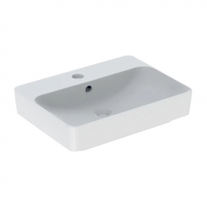 Geberit VariForm Lay-On Rectangular Countertop Basin 600mm Wide - 1 Tap Hole