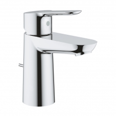 Grohe BauEdge Basin Mixer Tap with Pop Up Waste - Chrome